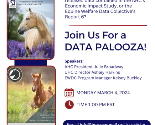 American Horse Council and Equine Welfare Data Collective Data Palooza