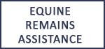 Offers assistance with equine remains.